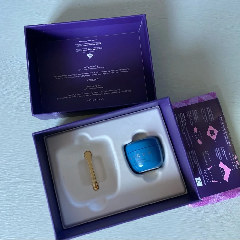 NWT Tatcha Japanese Indigo Cleanse + Furoshiki Cloth